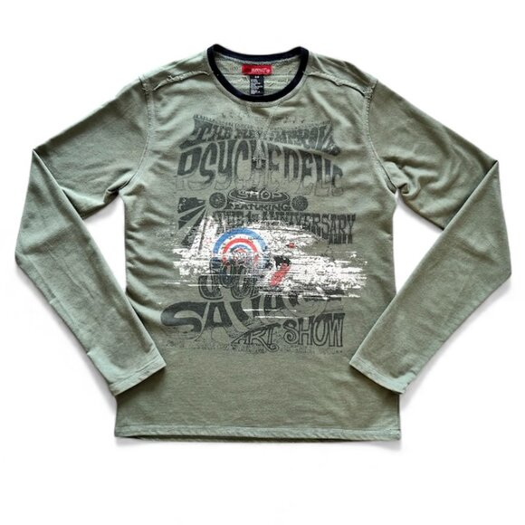 Vintage 2000s Buffalo Long Sleeve Graphic Shirt Unisex | Small - Picture 1 of 5